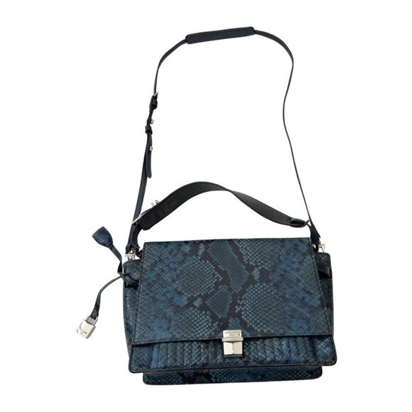 Zadig & Voltaire Optimiste leather blue  handbag - Picture 1 of 11